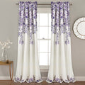 Lush Decor Tanisha Floral Room Darkening Curtain Panels Pair Drapes (Set of 2) (Set of 2)
