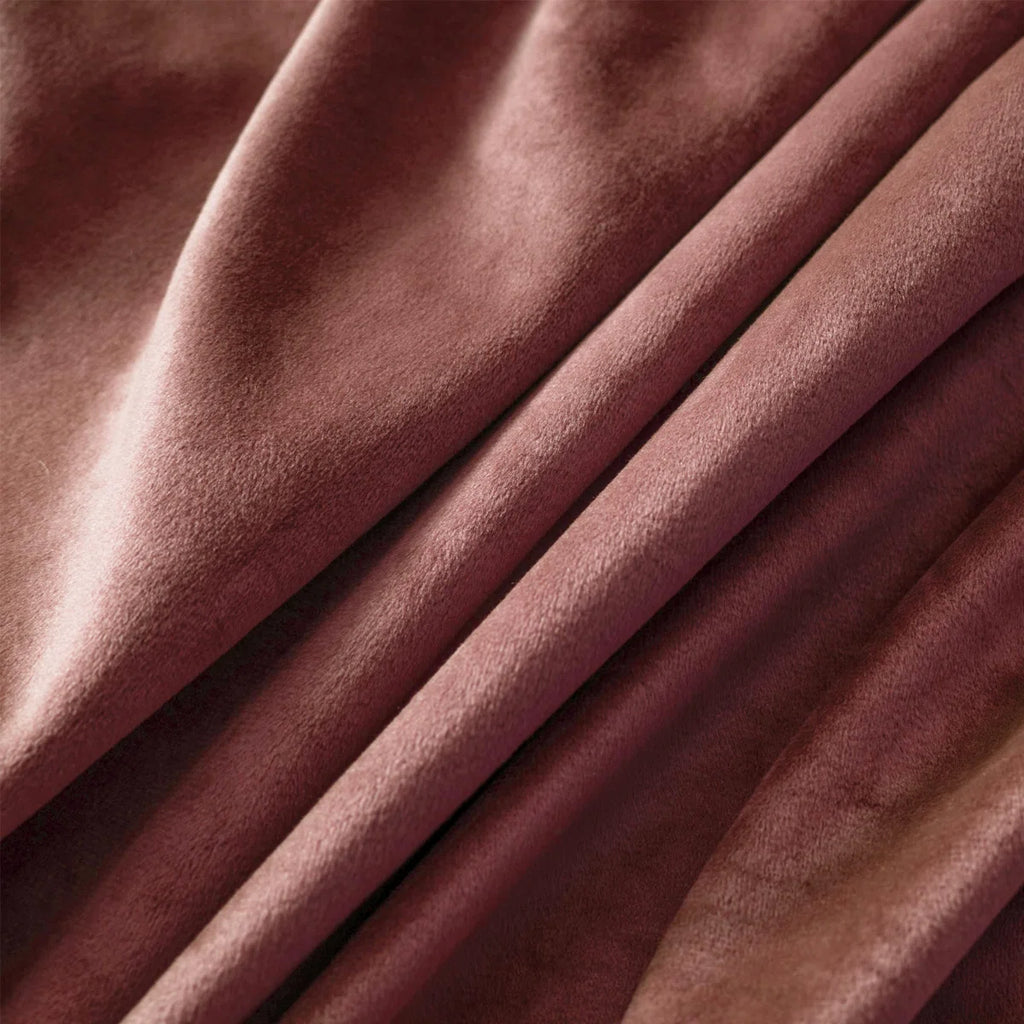 Dessy Velvet Curtains 2 Panel Set Super Soft luxury Rod Pocket Back Tab Curtains (Set of 2)