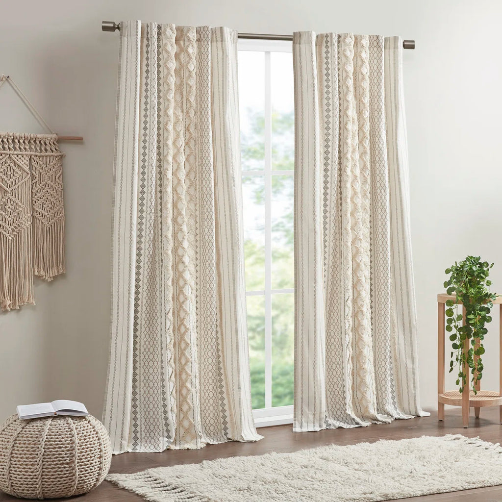 Lush Decor Tanisha Floral Room Darkening Curtain Panels Pair Drapes (Set of 2) (Set of 2)