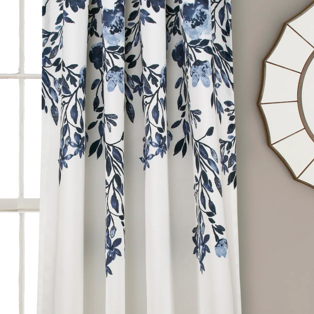 Lush Decor Tanisha Floral Room Darkening Curtain Panels Pair Drapes (Set of 2) (Set of 2)