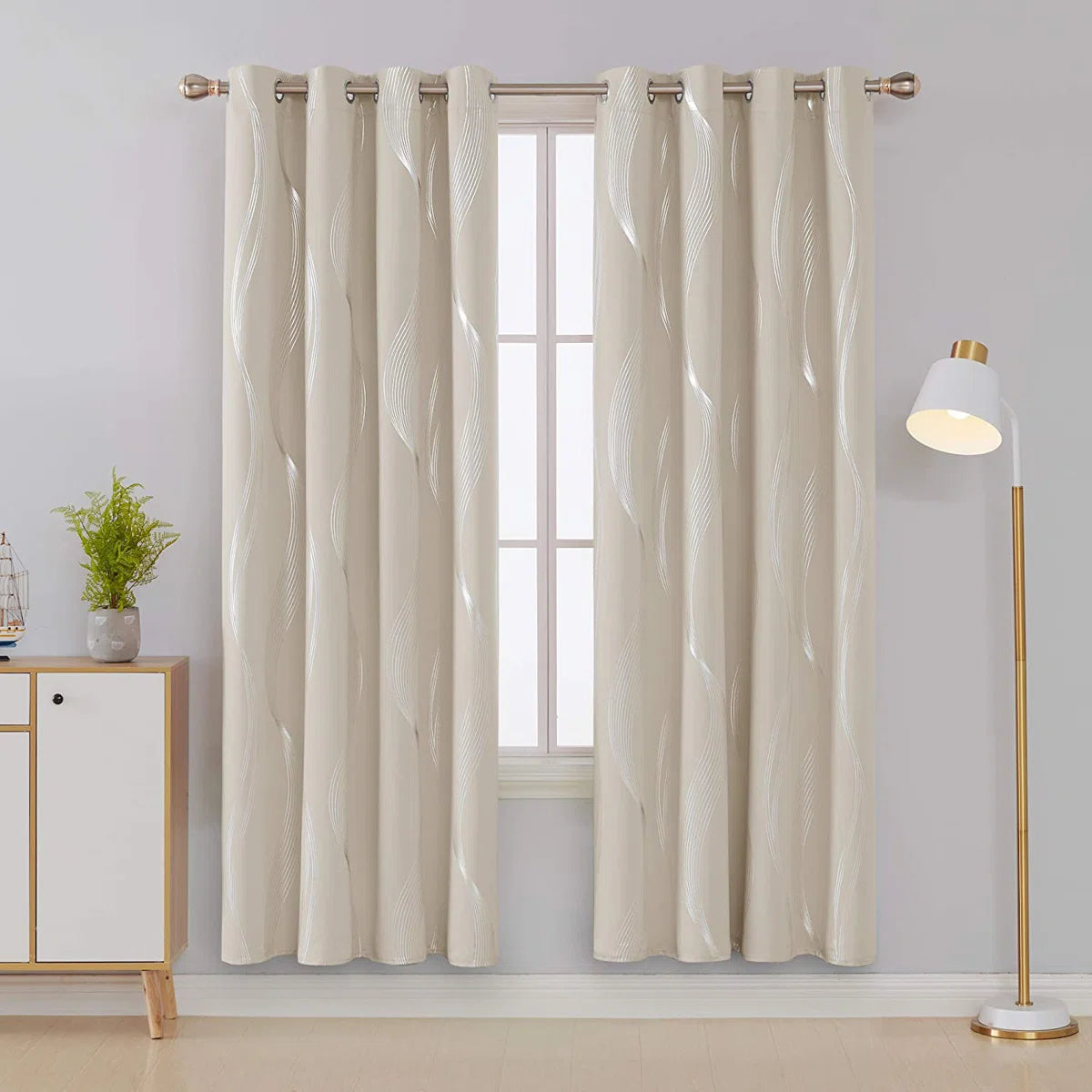 Spurgh Room Darkening Curtain Pair (Set of 2)