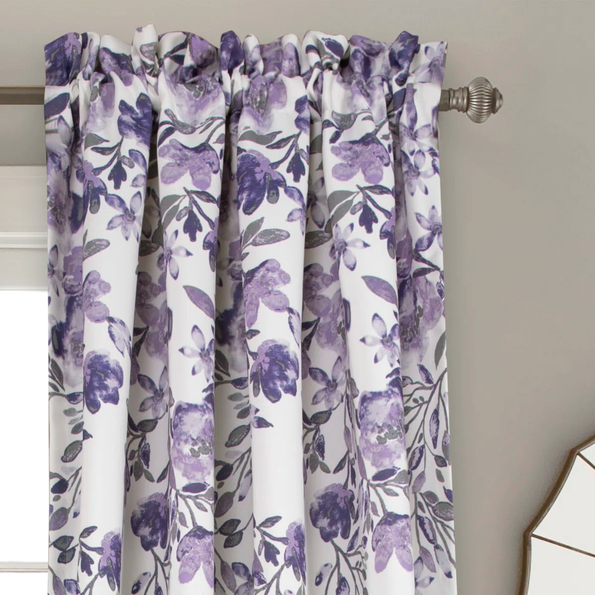 Lush Decor Tanisha Floral Room Darkening Curtain Panels Pair Drapes (Set of 2) (Set of 2)