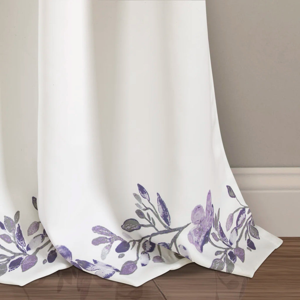 Lush Decor Tanisha Floral Room Darkening Curtain Panels Pair Drapes (Set of 2) (Set of 2)